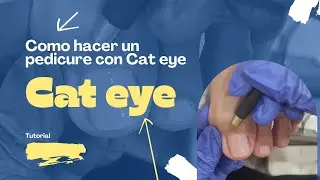 Pedicure con cat eye. Como activar un cat eye claro. Tutorial. #tips #pedicure #parati #tutorial