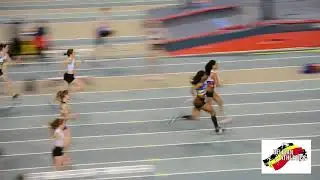 LBFA Belgian athletics indoor championships 60m women Heats 2/4