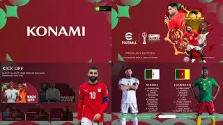 [ПРЕДВАРИТЕЛЬНЫЙ ПРОСМОТР] Графика меню CAF AFCON 2025 NextGen - PES 2021 и Football Life 2026