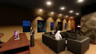 Dubai Hotel walkthrough Animation video
