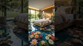 I Turned My Bedroom Into A Floral Pond #Viral #Satisfying