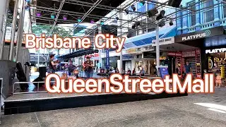 [4K] Brisbane City-Walking to Queen street Mall