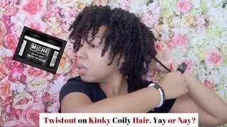 Miche Beauty Quenched Hydrating Twisting Butter On Kinky 4C Hair|