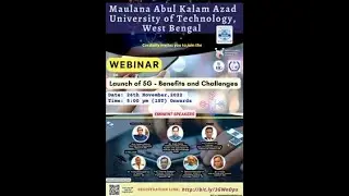 Webinar on Launch of 5G - Benefits and Challenges