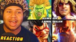 Ken, E. Honda, Blanka, Dhalsim REACTION! - Street Fighter 6 | Tavius REACTS