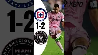 Debut Lionel Messi free kick Goal | Cruz Azul x Inter Miami 2-1 | highlights