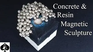 How to Make a Concrete and Epoxy Resin Magnetic Sculpture Cube Paperweight