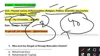Popular Names of Personalities (Religion, Politics, Science dis., Geographical, Sports,History) |Jkp