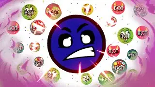 AGAR.IO LIVESTREAM WITH 132 MASS BOTS | AGARBOT.OVH