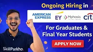 Big MNC Hiring 2026 |American Express, EY, Mphasis, Citi, PwC, AON Hiring | Freshers & Final Year st