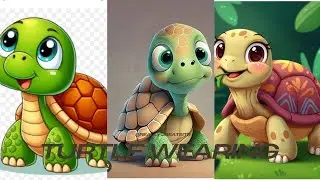 Haw to draw a turtle 🐢 wearing a hit easy drawing for kids 