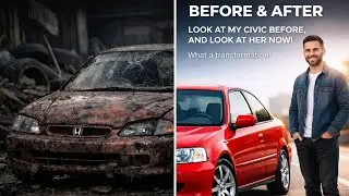 ASMR Car Restoration! Restoring the Cursed Red Civic in the Forest