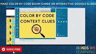 Make Color By Code Boom Cards or Interactive Google Slides
