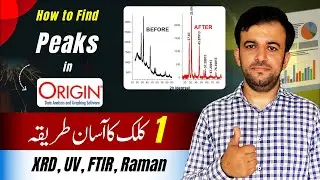 How to find xrd peaks in origin | How to find ftir peaks in origin | Originpro | Lecture 4