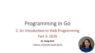 Programming in Go | Web Programing | Part 3