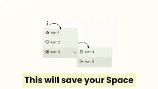 Create Extendable Navigation Menu using HTML CSS and JS | Google Material Design 3