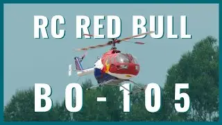 RC SCALE RED BULL BO-105 HELICOPTER!