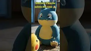 Kind Sherlock Pikachu #DetectivePikachu #Mystery #Munchlax #Sherlock #Cute #CaughtRedHanded #Foodie