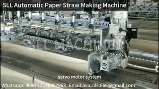 This automated paper straw production line,manufacturing machine can high-speed manufacturing