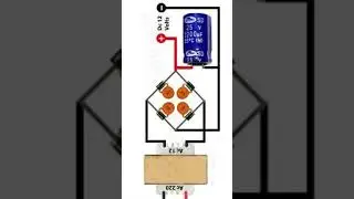 220v AC to 12 volt dc #dccircuits #dccurrent #diycircuit