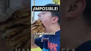 ESTA HAMBURGUESA GIGANTE es IMPOSIBLE DE MORDER #nosabias #sabias #increible