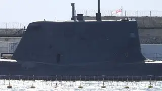 HMS Anson Submarine Docked - 14:32 Saturday 17th January 2026 Gibraltar 🇬🇮 Mediterranean 