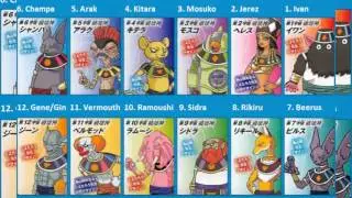 Dragonball Super ALL 12 Gods of Destruction REVEALED