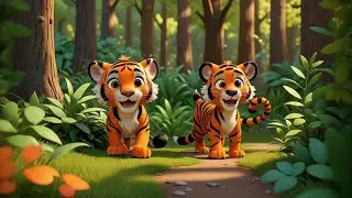 Three Tiny Tigers Tap and Twirl | Tiger Counting Song for Kids | Nursery Rhymes and Baby Songs