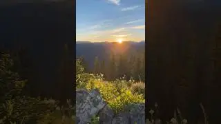 Watch the sunset from my fire lookout #firelookout #mountains #sunset #summer