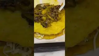 Карто-блинный торт , с куриный филе и овощами