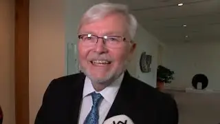 &lsquo;Pro-America and here to help&rsquo;: Rudd's first public comments since Trump meeting
