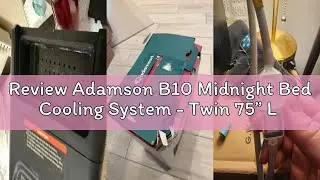 Review Adamson B10 Midnight Bed Cooling System - Twin 75&rdquo; L x 39&rdquo; W - New - 100% Cotton Mattress Coo