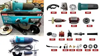 Makita angle grinder 9553NB Spare parts details