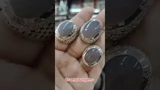 Whatsapp +923335858190 Gray Agate Yamni Aqeeq Rings By #Usamabuttgems #ring #islamabad #marjan