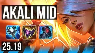 AKALI vs MALZAHAR (MID) | 18/1/5, Legendary | EUW Master | 25.19