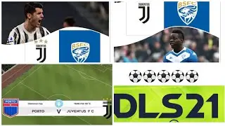 Juventus vs Brescia Calcio serie A ⚽ | dls 21 gameplay