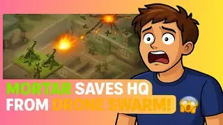 Base Commander Gameplay &ndash; Mortar Drop Saves HQ in Drone Siege! 🏰🔥
