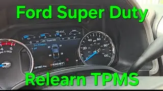 Ford f250 f350 programming tire pressure sensors tpms with forscan and autel