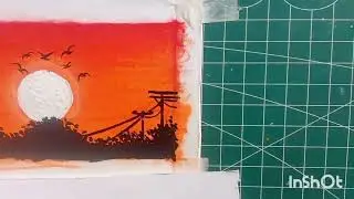 Tiranga style painting #art #craft #painting #youtube #shorts #sketch 