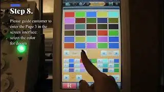 HAULiAUMA Embroidery Machine selecting hoops, selecting design, changing needle colors (prepare6)