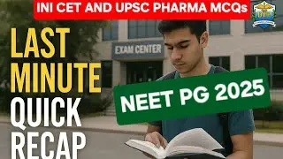 🧠 NEET PG 2025 Last Minute MCQ Recap |  PDF ATTACHED