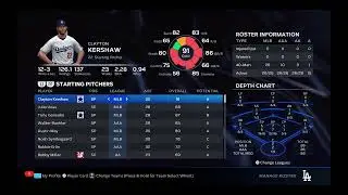 (MLB The Show 23) Los Angeles Dodgers Manage Roster Overview (MLB Levels AAA AA A)