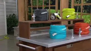 Sun Joe Pro Series 50' FiberJacket Garden Hose w/ Aluminum Nozzle on QVC