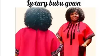 Luxury bubu gown with velvet tape design/step by step tutorial (@nekkyhandmade).