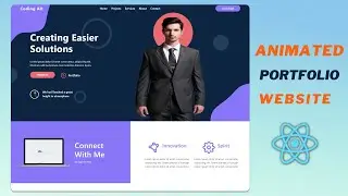 Animated React Portfolio Website Tutorial from Scratch