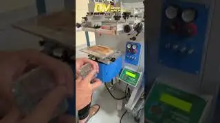 Semi silk screen machine for square glass bottle, customizable patterns and labels in any size🔥