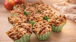 Apple Crumble Muffins (Sugar-Free) | Art of Pastry Kitchen