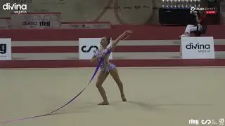 Paula Blas (Rítmica Ros, CLM) INFATIL 2010 CINTA 🥉Nacional Base Individual GR 2023