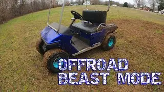 Predator 420 Swapped Golf cart Gets regeared for off road