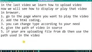 how to play video in codeigniter